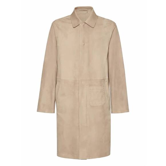 SALVATORE FERRAGAMO Other - NEW SALVATORE FERRAGAMO men's suede trench coat in beige/khaki